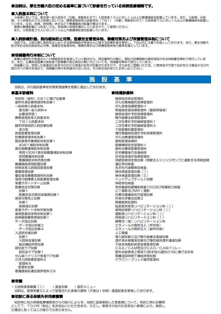 厚生労働大臣の定める掲示事項